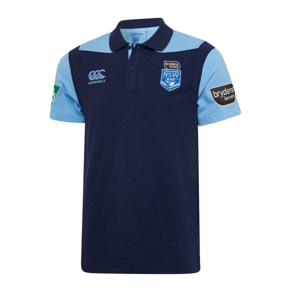 Herren Rugby Jersey Lose und Komfortables T-Shirt im Freien S NSW Blues 2020 Home Rugby Jersey Football Uniform 