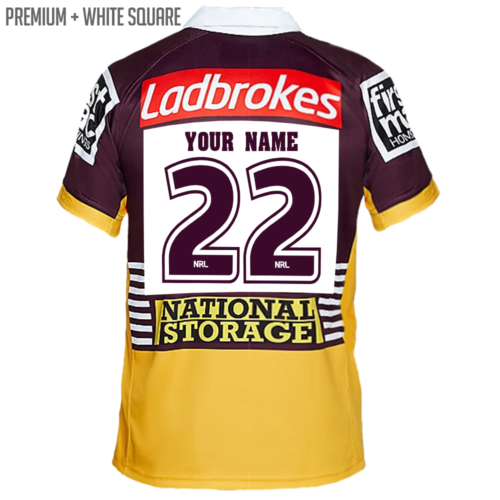 Personalised Brisbane Broncos Jersey - Your Jersey