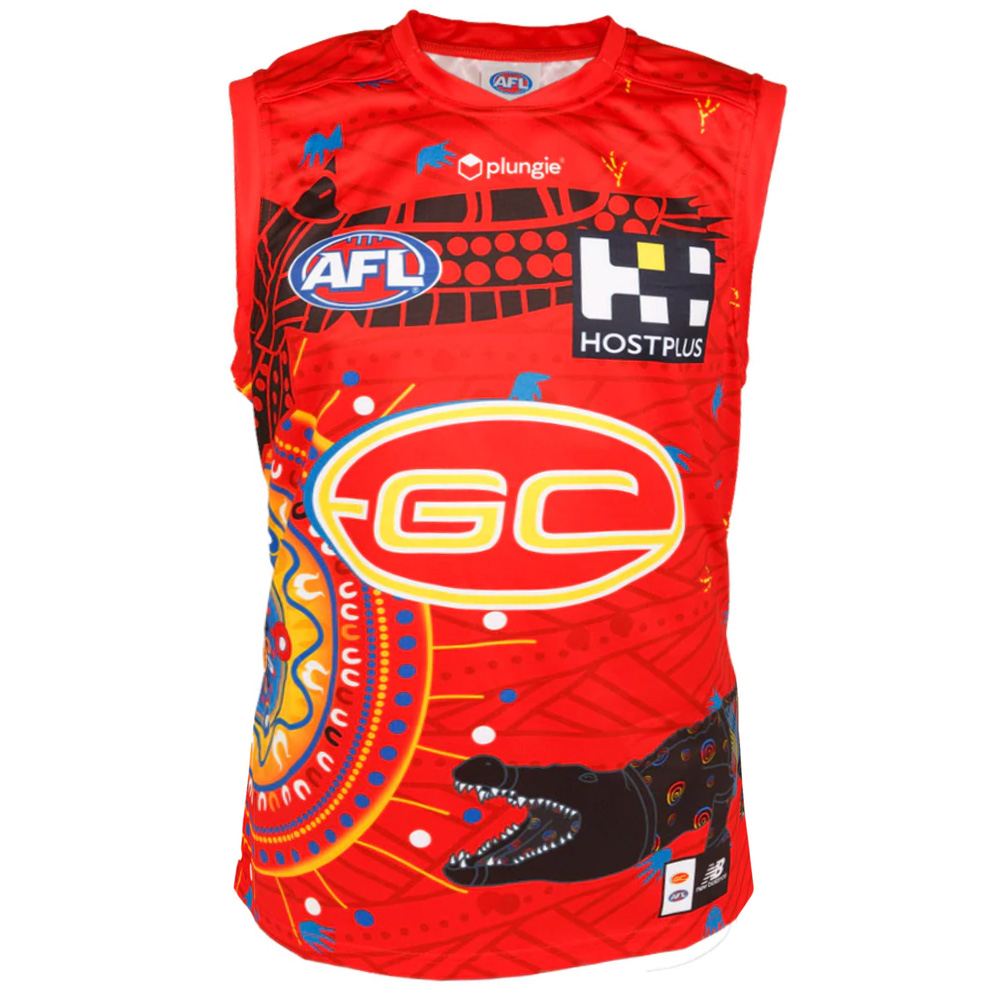 Buy 2022 Gold Coast Suns AFL Indigenous Dreamtime Guernsey – Mens ...