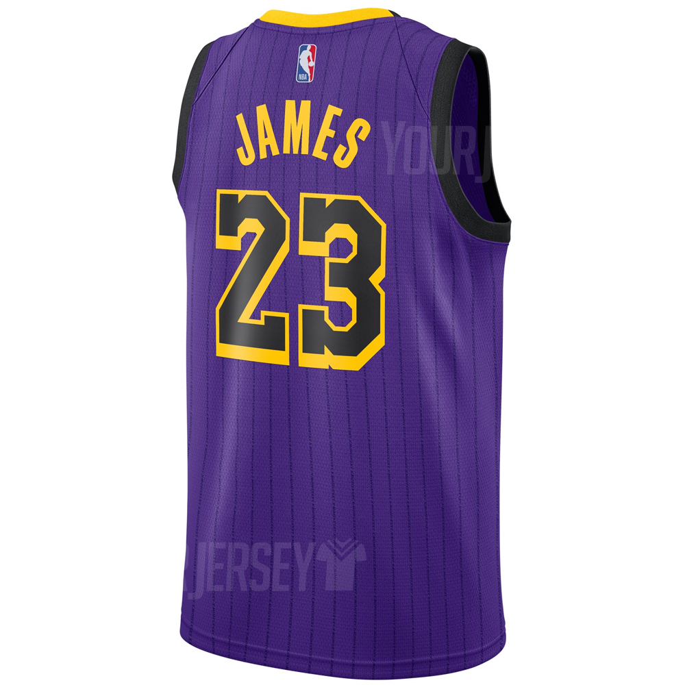 Los Angeles Lakers Nike Icon Edition Swingman Jersey - Gold - Lebron James  - Youth