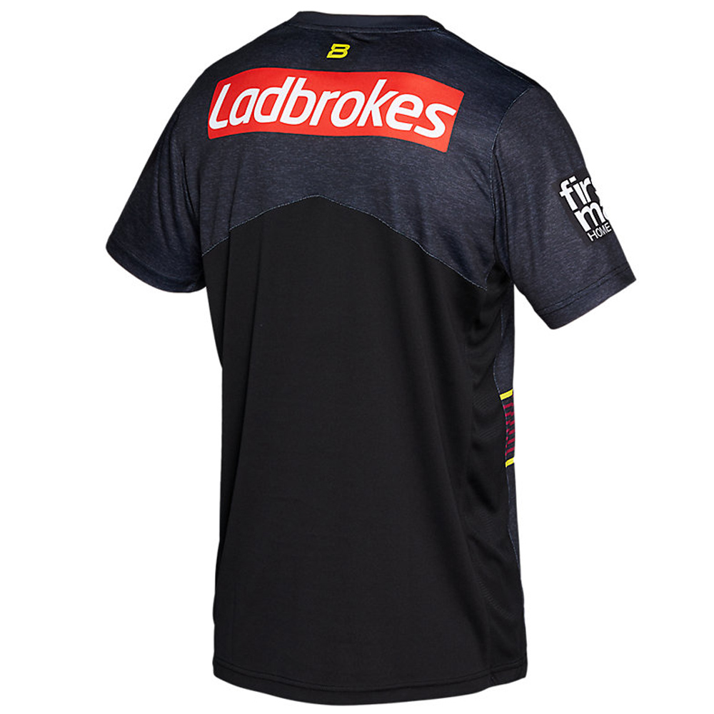 Men's BRISBANE BRONCOS TRAINING TEE, Performance Black