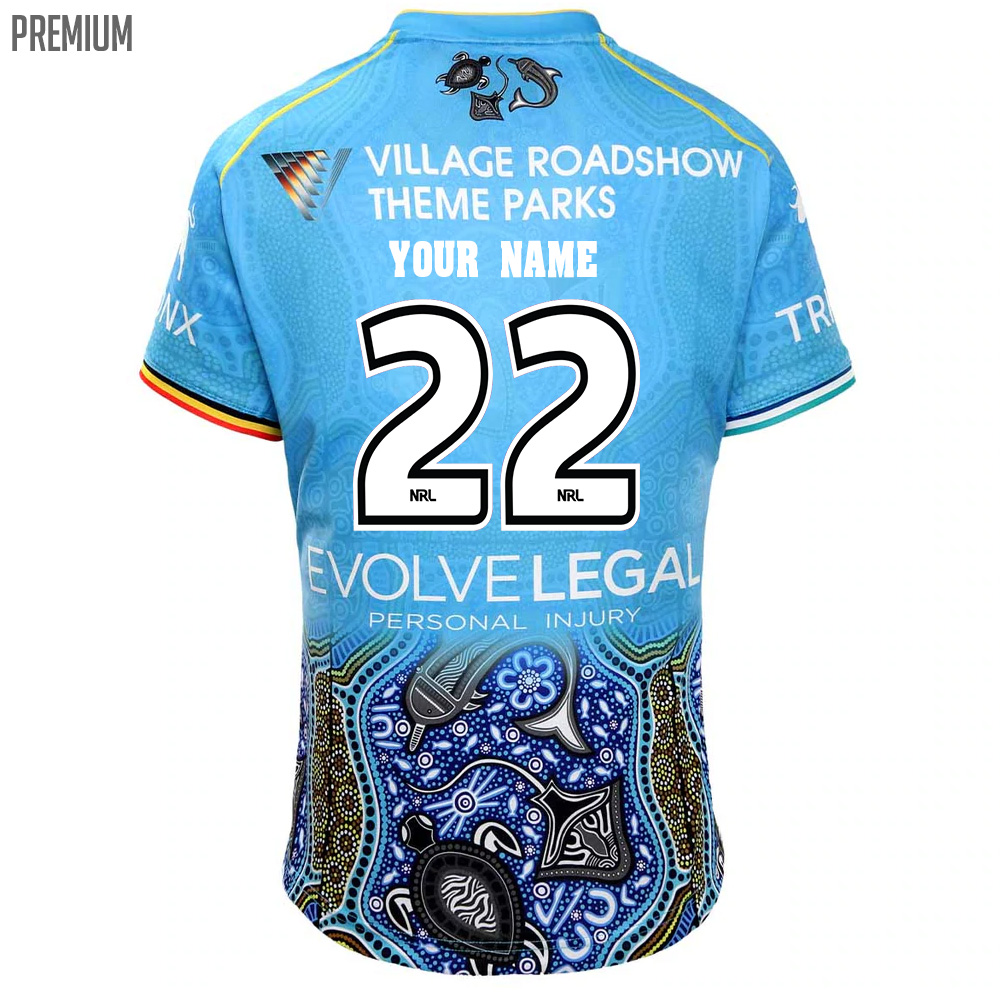 2022 NRL Cowboy Away Blue&White Thailand Rugby Jersey,Kunlun Cowboy