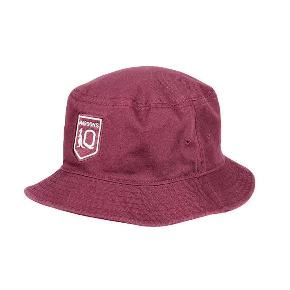 Men's BRISBANE BRONCOS BUCKET HAT, Maroon, Mens NRL Accessories