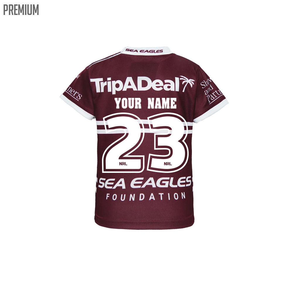 Buy 2023 Manly Sea Eagles NRL Home Jersey – Toddler - Aussie Kit