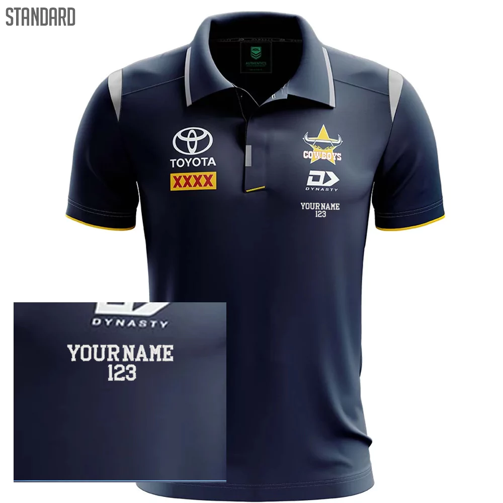 Buy North Queensland Cowboys NRL Media Polo Shirt - Mens - Aussie Kit